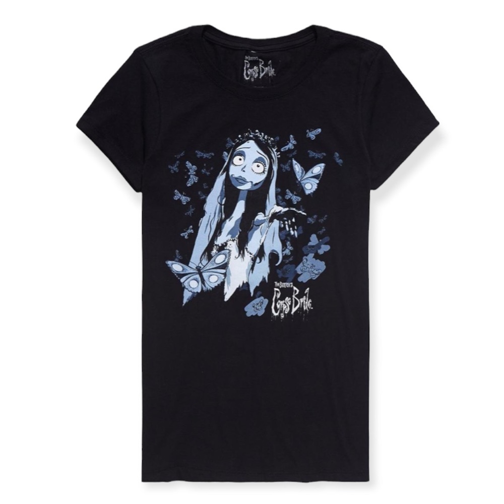 Corpse Bride Emily Butterflies T-Shirt